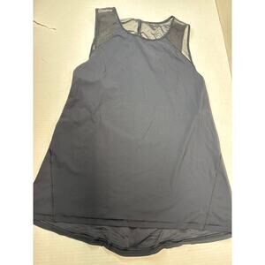 Lululemon Sculpt Tank II Top Shirt‎ Black Mesh Sleeveless Activewear Yoga Size 2